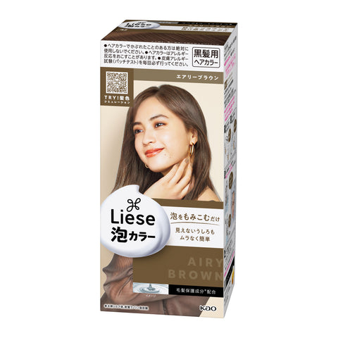 Kao Liese Creamy Bubble Color – Airy Brown (For Dark Hair)