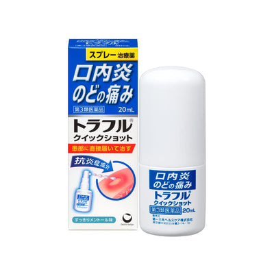 Daiichi Sankyo Traful “Quick Shot” Stomatitis & Throat Inflammation Spray (20 mL)