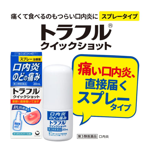 Daiichi Sankyo Traful “Quick Shot” Stomatitis & Throat Inflammation Spray (20 mL)