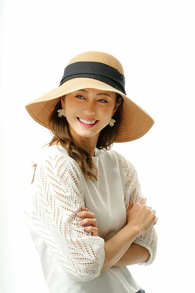 UV CUT washable foldable sun hat UV shielding rate 99% UPF 50+