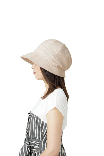 NEEDS Cool Sunscreen Small Face Sun Visor Foldable Beige
