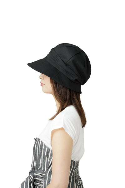 NEEDS Cool Sunscreen Small Face Visor Foldable Black