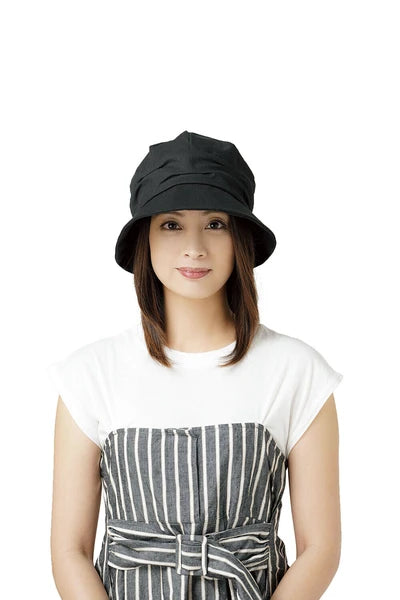 NEEDS Cool Sunscreen Small Face Visor Foldable Black