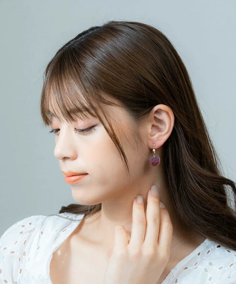MUK [Made in Japan] Check earrings