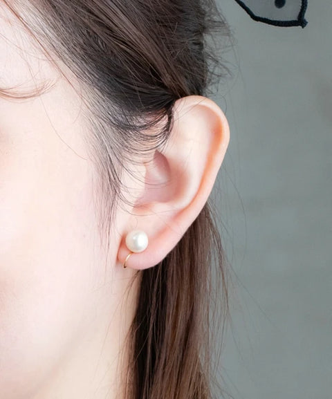 JUNO [Made in Japan] Ewal Pearl Non-pierced Earrings