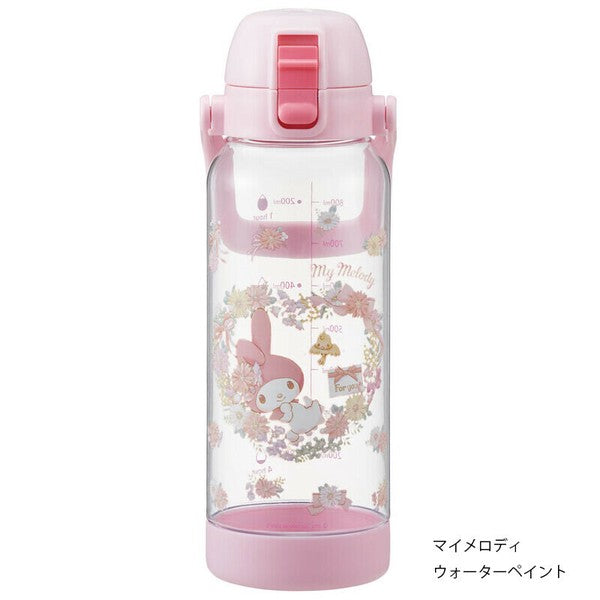 Skater Timing Design Transparent Direct Drinking Plastic Water Cup Large Capacity 1000ml （ my melody）