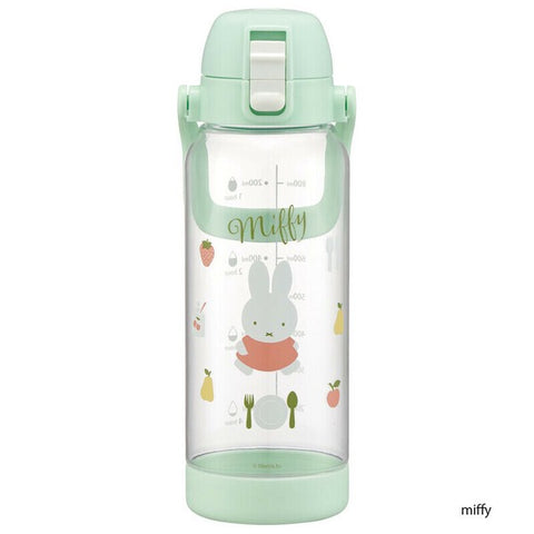 Skater Timing Design Transparent Direct Drinking Plastic Water Cup Large Capacity 1000ml （Miffy）