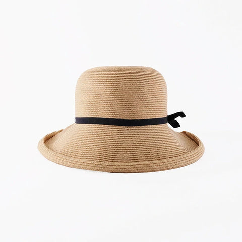 SHESAY Elegant Washable Long Brim Hat
