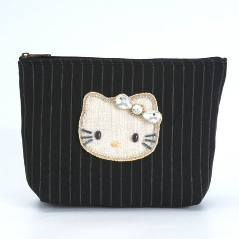 Hello Kitty stripe pattern pouch mk25003