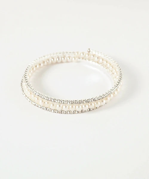 JUNO Pearl and Rhinestone Bracelet