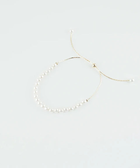 JUNO Pearl Sliding Chain Bracelet
