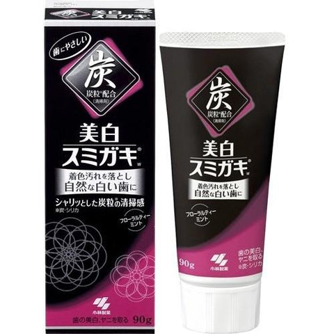 Sumikaki Whitening Toothpaste with Charcoal and Silica 90g - Floral Tea Mint Scent