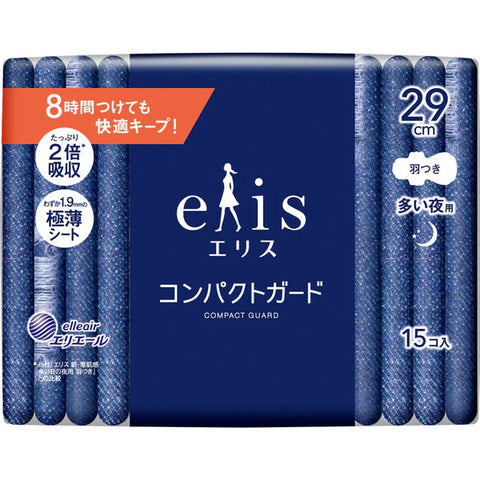 Daio Paper Elis Compact Guard (for many nights) 29cm，15 sheets with wings (quasi-drug)