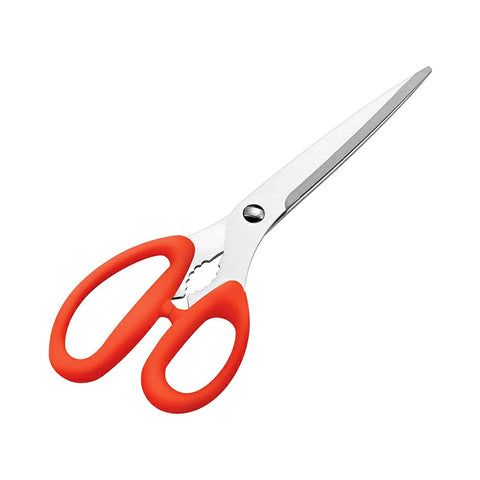 SHIMOMURA Professional barbecue scissors, detachable, red, PG-404, made in Japan