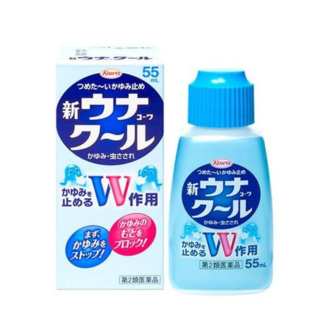 New Una Kowa Cool Anti‑Itch Lotion, 55 mL (Sponge‑Applicator Liquid)