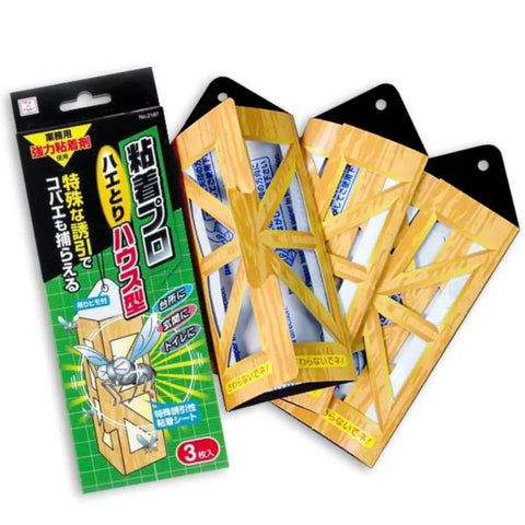 KOKUBO Sticky Professional Fly Trap House Type 3 Pack