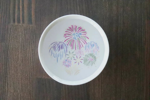 Japanese  Fireworks Color Changing Sake Cups (Pair), Magical Blooming Sake Cups