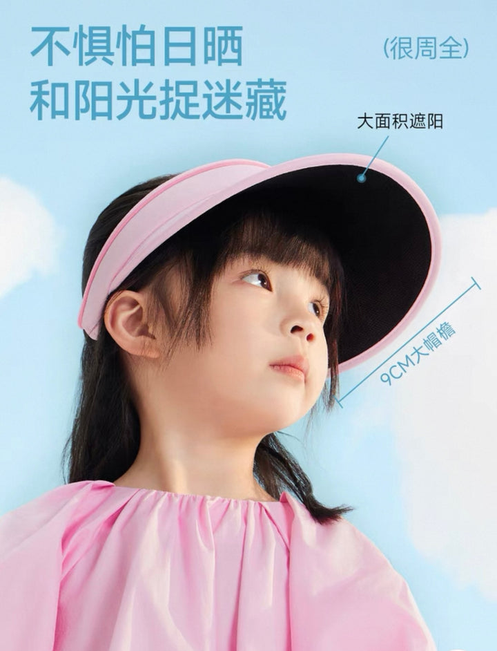 Kids’ Sun Visor Hat – Summer UV Protection for Outdoor Activities