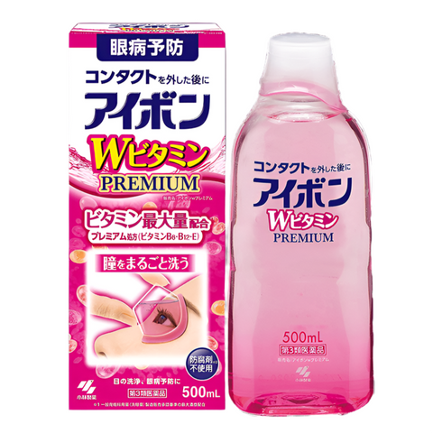 Kobayashi Eyebon W Vitamin Premium Eye Wash 500mL