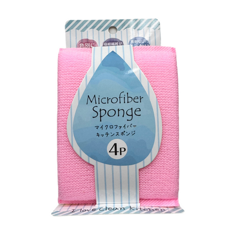 Microfiber kitchen sponge 4p