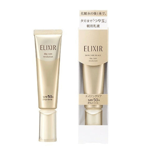Shiseido ELIXIR Day Care Revolution (Gold Tube) – SPF50+ PA++++ 35ml