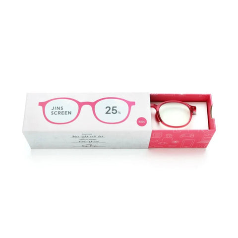 JINS SCREEN 25% Blue Light Blocking Glasses for Kids – Pink