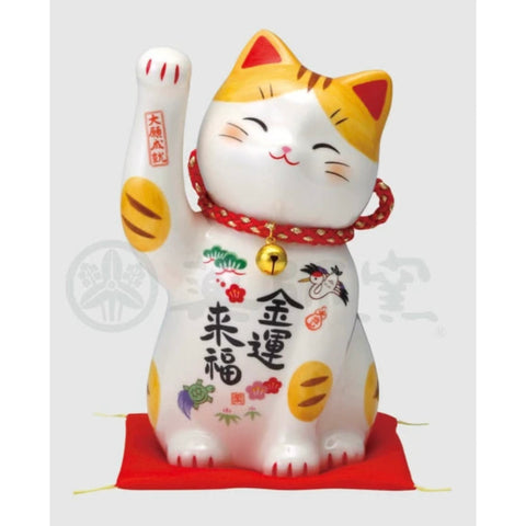 Yakushigama Lucky Cat
 (large size with bell) (piggy bank) #7613