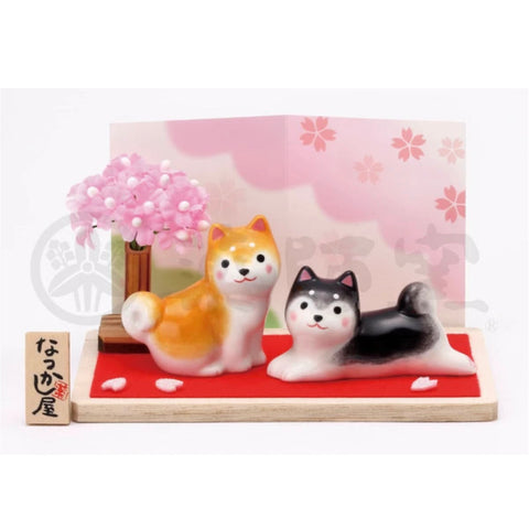 Yakushigama  pair of Shiba Inus (Sakura) #9696
