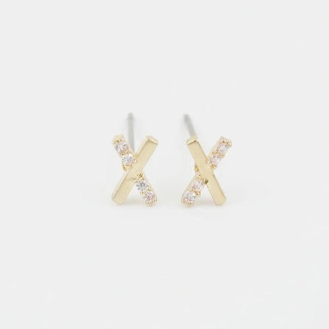 JUNO [Pure Titanium Earrings] Horizontal Bar Half Cube Pierced Earrings [Long Earrings 12mm]