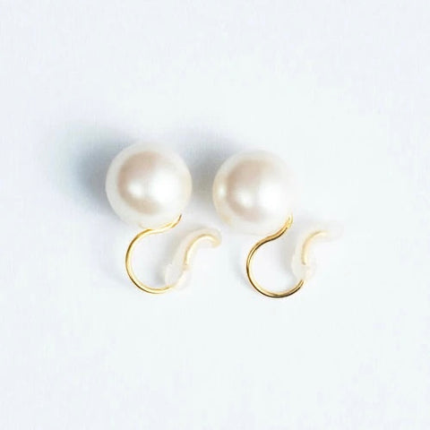 JUNO [Made in Japan] Ewal Pearl Non-pierced Earrings