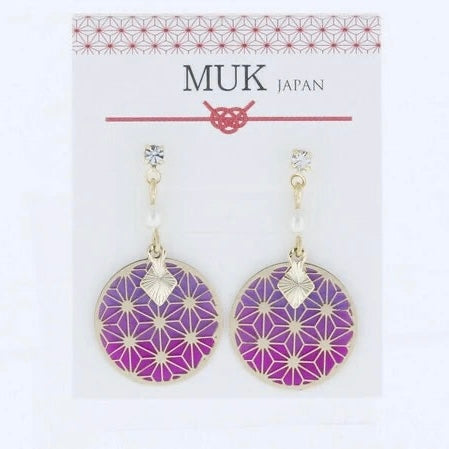 MUK [Made in Japan] Check earrings