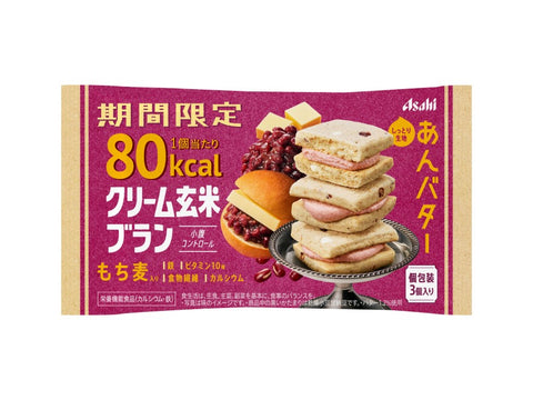 Asahi Foods Bean Paste Butter Brown Rice Bran 80kcal 3pcs