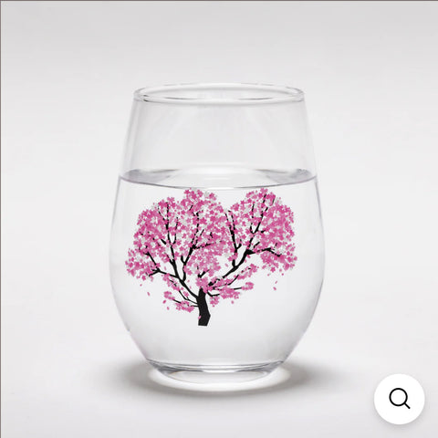 Japan Four Seasons Magic Glass 4 Pieces, Made in Japan #572