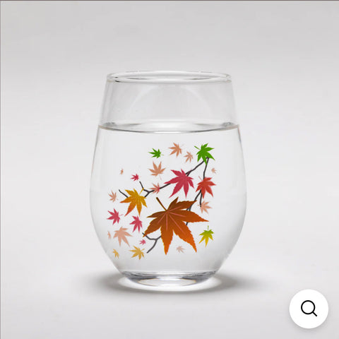 Japan Four Seasons Magic Glass 4 Pieces, Made in Japan #572