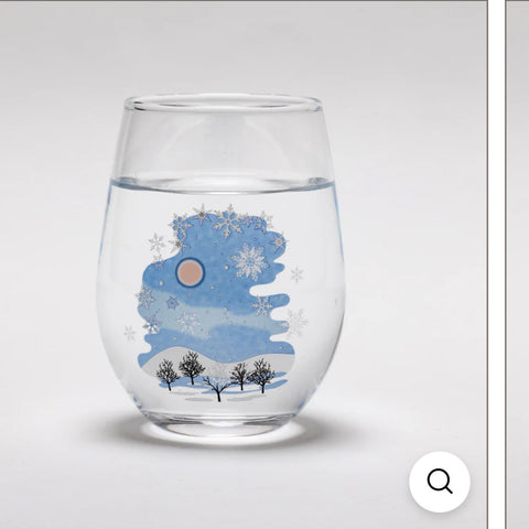 Japan Four Seasons Magic Glass 4 Pieces, Made in Japan #572