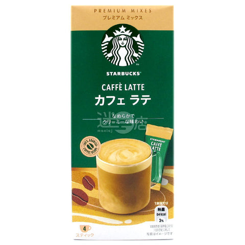 Starbucks Japan PREMIUM MIXES White Mocha Instant Coffee – 23g × 4 Sachets