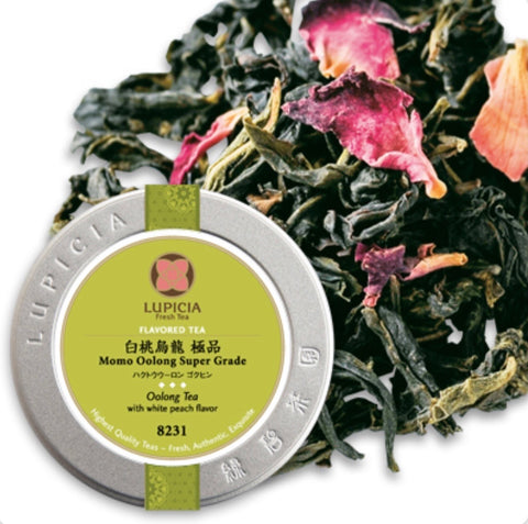 Japanese Lupicia Premium White Peach Oolong Tea – 50g Tin Can
