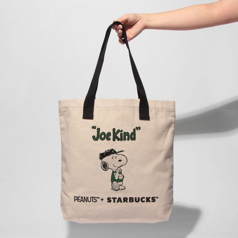 Starbucks Japan × Snoopy Limited Edition Canvas Tote Bag – Shoulder Style