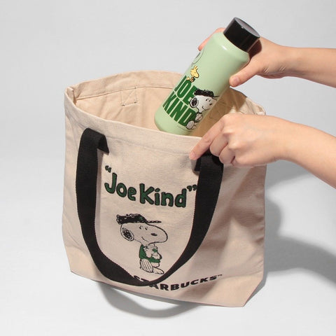 Starbucks Japan × Snoopy Limited Edition Canvas Tote Bag – Shoulder Style
