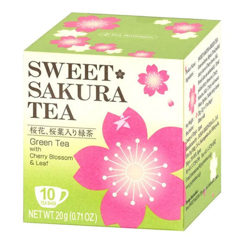 Japan Tea Boutique Sakura Green Tea – 10 Tea Bags (20g)