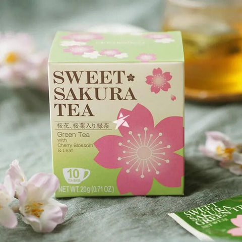Japan Tea Boutique Sakura Green Tea – 10 Tea Bags (20g)