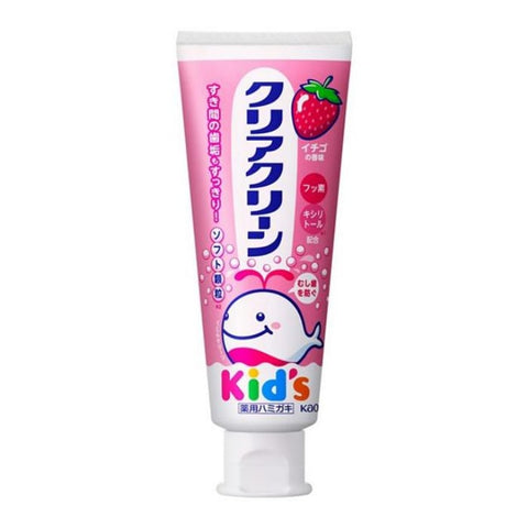 KAO Kids Fluoride Toothpaste for Cavity Protection – Fruity Soda & Strawberry Flavor