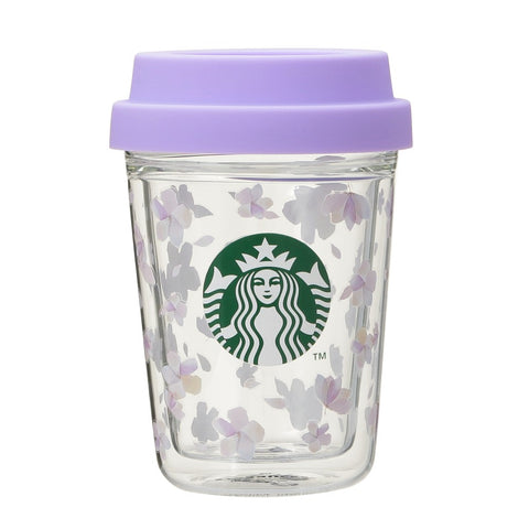 Starbucks Japan SAKURA 2025 Double-Walled Heat-Resistant Glass Cup – 296ml