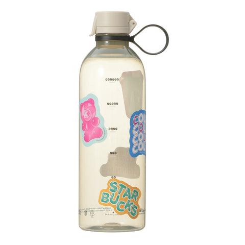 Starbucks Japan Joypack Beige Plastic with Sticker 710ml
