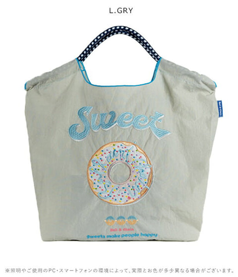 ball&chain shopping bag mirror ball （Donut）#27 Size L/Gray 301131