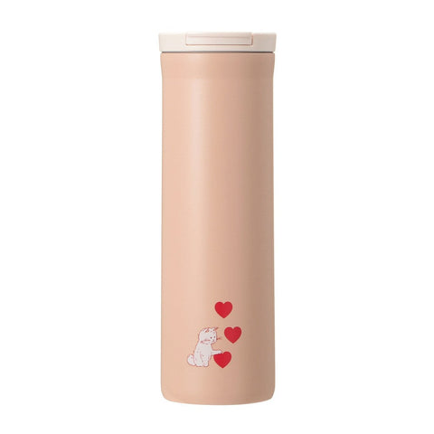 Starbucks Japan Valentine's 2025 Stainless Bottle 473ml Cat Heart Tumbler