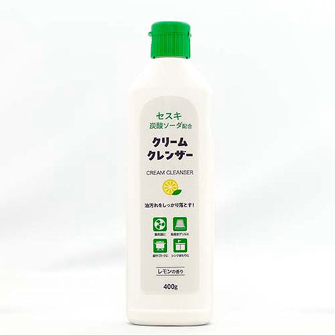 Sesquicarbonate cream cleanser white