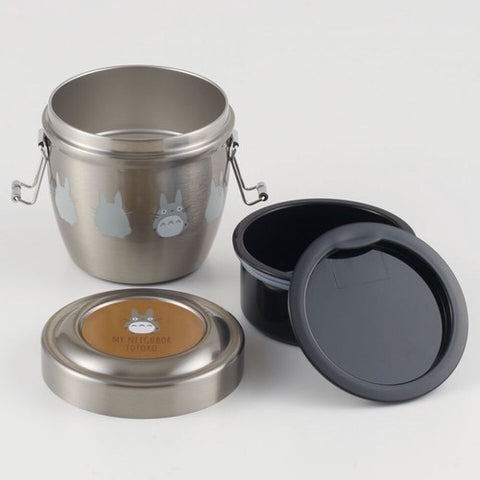 Skater Double-layer Stainless Steel Six-hour Insulation Lunch Box Chinchilla 550ml