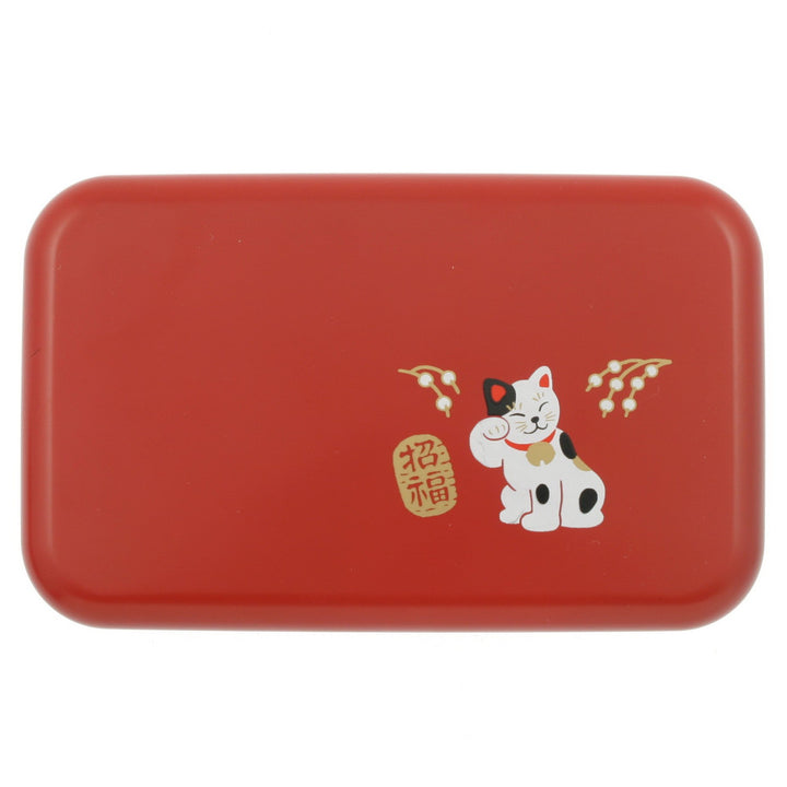 Bento Box Fortune Cat Red