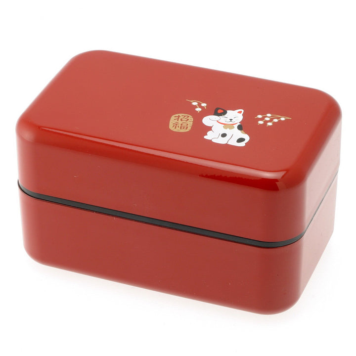 Bento Box Fortune Cat Red
